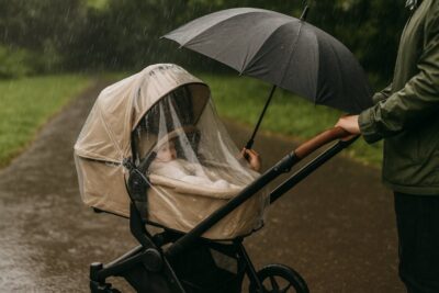 Jak zabezpieczyć wózek dziecięcy na deszczową pogodę?