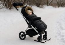 Zimowa adaptacja wózka dziecięcego dla komfortu i bezpieczeństwa